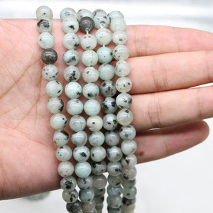 Cuentas sueltas de piedra de orquídea Tianshan, redondas de 6 mm, para la fabricación de pulseras, venta al por mayor - Product Image 4