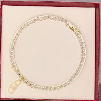 สร้อยคอ + กล่องกำมะหยี่ + ใบรับรอง (ฟู่โต่ว: 45 ซม.)