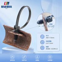 Attaches-câbles à tête filetée fendue, attaches-câbles en nylon à fixation par vis en 2 parties, autobloquantes, noires, 100 pièces/sac, CE RoHS