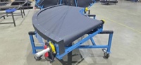 Transportador de Banda Inclinada de Alta Eficiencia para Almacenes Interiores, Transportador de Banda Elevadora para Paquetes de Comercio Electrónico y Transporte de Diversos Productos