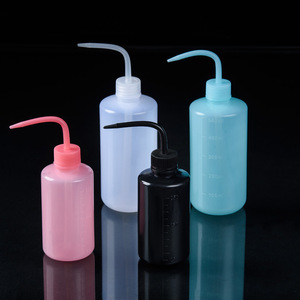 Plastic <b>Eyelash</b> Cleaning Bottle 250Ml With Curved Spout Reusable Beauty Tool For False Lashes - Product Image 3