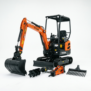 <span class=keywords><strong>Mini</strong></span>-excavatrice sur chenilles multifonction TITAN TE18 de 1,8 tonne avec attache rapide, accessoires de tarière et de <span class=keywords><strong>godet</strong></span> - Product Image 3