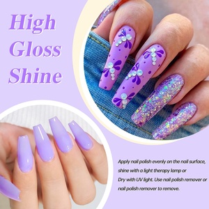 RISYAL ยาทาเล็บเจลสีพื้นแบบไม่ซ้ำกัน 15 มล. รุ่นใหม่สีม่วง รุ่น RL2316 ได้รับการรับรองจาก Zhejiang G Makeup - Product Image 2