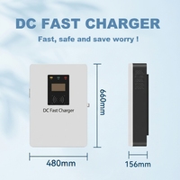 Stations de recharge au sol pour véhicules électriques en acier inoxydable, chargeur EV DC 20 kW avec procédé d'estampage