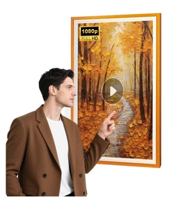 21.5 24 32 inch lớn ảnh kỹ thuật số Video khung 100% gỗ khung màn hình cảm ứng HD khung nghệ thuật hình ảnh signage WIFI video cho bộ sưu tập - Product Image 1