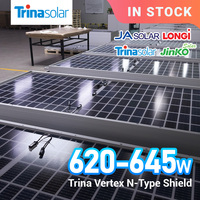 Panneau solaire monocristallin Trina Solar double vitrage 650 W 645 W 635 W 600 W type N Topcon