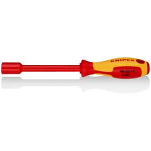 Clé à douille hexagonale Knipex 19 mm, testée VDE, manche de 112 mm - Product Image 1