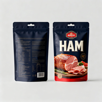 Sachet personnalisé en aluminium haute barrière pour dinde, sachet en nylon pour épices, emballage pour bœuf séché, sachet pour jambon