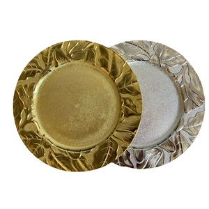 <span class=keywords><strong>Piatti</strong></span> per caricabatterie rotondi <span class=keywords><strong>da</strong></span> 13 "in oro caricabatterie per <span class=keywords><strong>piatti</strong></span> <span class=keywords><strong>di</strong></span> barriera corallina in plastica per <span class=keywords><strong>piatti</strong></span> per la cena impostazione elegante del luogo <span class=keywords><strong>di</strong></span> nozze - Product Image 3
