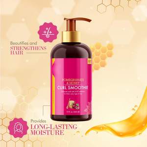 Produtos de marca própria mais recentes shampoo de cabelo natural sem sulfato 100% puro de romã e mel condicionador hidratante 12 onças - Product Image 1