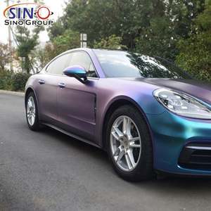 Pellicola PVC CE-03 1.52x17m di Qualità Brillante per Adesivi Auto, Cambio Colore Vinile Opaco Camaleonte Blu Scuro Sportivo, Garanzia 4 Anni - Product Image 5