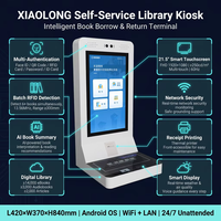 Kioscos de Autopago para Bibliotecas HAUMR, Multifuncionales, de Montaje en Pared, Compatibles con Código de Barras ISBN, Tarjeta RFID y Reconocimiento Facial