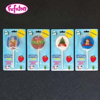 Sucettes de remplacement de bonbons arc-en-ciel colorés, ronds et plats, sans sucre, populaires