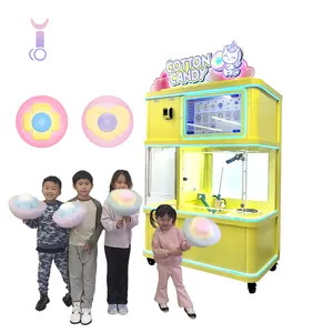 Magic for Malls Parks and Streets Automated high efficiency cotton candy vending machine,machine of cotton candy