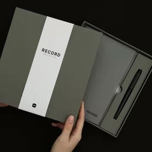 Wholesale Luxury Business Gifts <b>Notebook</b> Pen Personalized Custom Logo Soft Cover Pu Leather <b>Notebook</b> Corporate Gift <b>Set</b> - Product Image 2