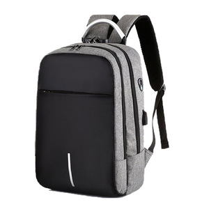 Laptop Backpack With Usb Charging Anti Theft <b>Lock</b> 36-55L Business Travel Student Bag Gray Black Blue Red - Product Image 5