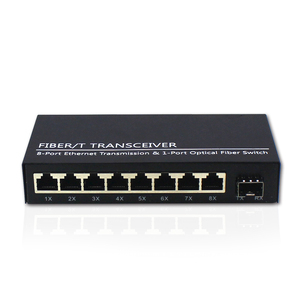 Commutateur optique Gigabit avec 1 port SFP optique 1,25 G, 8 ports GE, <span class=keywords><strong>agrégation</strong></span> de ports optiques SC RJ45, haute efficacité optique - Product Image 3