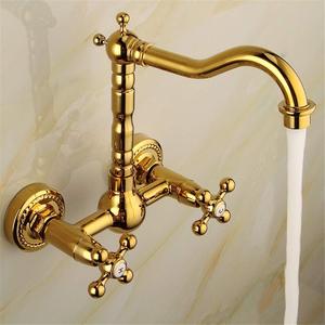 Salle <span class=keywords><strong>de</strong></span> bains En Laiton n <span class=keywords><strong>Robinet</strong></span> Mural Or Bassin Douche Eau chaude et Froide <span class=keywords><strong>Robinet</strong></span> Mitigeur <span class=keywords><strong>Robinet</strong></span> <span class=keywords><strong>de</strong></span> <span class=keywords><strong>Cuisine</strong></span> - Product Image 3