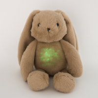 Dispositif d'aide au sommeil et de relaxation à bruit blanc avec lumière, activé par le pleurage, pour bébés, cadeaux animaux en peluche, jouets ours
