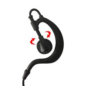 Auricular de walkie-talkie con gancho de 2 pines, 2,5mm/3,5mm, con micrófono PTT, Compatible con Radios bidireccionales - Product Image 3