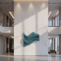 Art mural paramétrique, panneau mural 3D ondulé, mur d'accentuation, design personnalisé, hall d'hôtel, bureau, restaurant, projet commercial