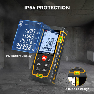 Télémètre laser 100 m avec écran rétroéclairé HD, étanche IP54, outil de mesure numérique, mémoire de 100 groupes de données - Product Image 1