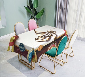 พิมพ์ผ้าปูโต๊ะ <span class=keywords><strong>Eid</strong></span> และรอมฎอนตกแต่ง Mubarak อาหารผ้าปูโต๊ะอิสลาม Ramadan Place Custom Decor ตาราง - Product Image 6