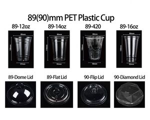 ถ้วยกาแฟแบบใสทรงอวกาศพร้อมฝาปิดและหลอดถ้วยน้ำทำจากพลาสติกใส - Product Image 3