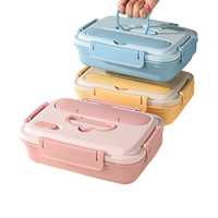 Promotionele 1500ml draagbare lunchbox, magnetronbestendig, gepersonaliseerd logo, 304 roestvrijstalen lunchbox met 3/4 compartimenten