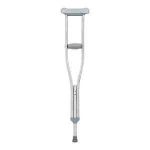 Béquilles sous-bras en acier inoxydable 103 cm réglables antidérapantes pour personnes âgées – Équipement de rééducation - Product Image 1