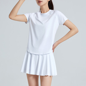 Conjunto Deportivo de Dos Piezas para Mujer, Ropa de Verano a la Moda, Camiseta y Falda de Tenis para Entrenamiento o Golf - Product Image 3