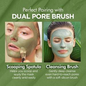 <span class=keywords><strong>Masque</strong></span> facial à l'eau carbonatée au basilic sacré, lavage à l'eau, argile profonde, pour un nettoyage en profondeur des pores, des points noirs - Product Image 3