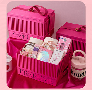 2025 Sản Phẩm Mới Sang Trọng Của Mẹ Ngày Rỗng Bộ Quà Tặng Hộp Thời Trang Valentine Lễ Hội Ngày Quà Tặng Bao Bì Hộp Với Xử Lý - Product Image 4