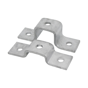 TF401 HDG 6mm Support en U à trois trous décalé, fixation facile avec canal 41x21mm pour l'assemblage - Product Image 5