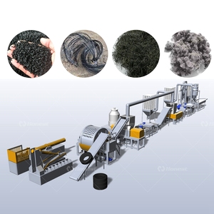 خط إنتاج آلي بالكامل لإعادة تدوير إطارات السيارات والشاحنات، مصنع تقطيع المطاط الصناعي المستعمل - Product Image 2