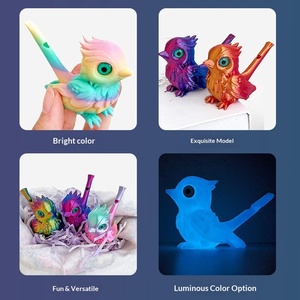Gzyuyou Juguete de Silbato de Pájaro Animal Impreso en 3D de PLA para Niños de 12+ Años, Activado por Agua, Cambiador de Sonido, Adorno Colorido para Escritorio/Hogar - Product Image 6