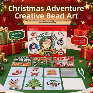 Kit de perles à fusionner en EVA de 5 mm pour Noël et Halloween, perles Perler pour les fêtes, bricolage, artisanat, jouet éducatif pour enfants, boîte-cadeau - Product Image 4