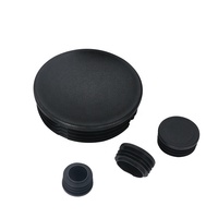 Bouchon de tuyau rond en acier inoxydable Wayhive WH-FND-0205 noir/blanc personnalisable, capuchon d'étanchéité anti-poussière pour pieds de table et de chaise