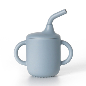 <span class=keywords><strong>Apprentissage</strong></span> des tout-petits Poignées antidérapantes <span class=keywords><strong>Tasse</strong></span> à collation pour bébé en silicone sans Bpa 2 en 1 <span class=keywords><strong>Tasse</strong></span> à bec avec paille et couvercles pour enfants - Product Image 3