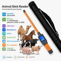 Lecteur RFID pour bétail avec logo personnalisé, FDX-B HDX, écran tactile Android 13, lecteur d'étiquettes d'oreille pour animaux, 4G BT4.2 et USB Type-C, 5100mAh