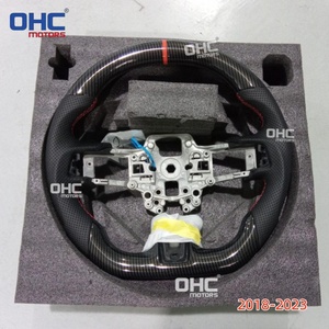 Volante de fibra de carbono Hydro Dip de almacén de EE. UU. Para <span class=keywords><strong>Ford</strong></span> <span class=keywords><strong>Mustang</strong></span> Ecoboost Gt <span class=keywords><strong>Shelby</strong></span> Gt350 Gt350r 2015-2023 OHC - Product Image 4