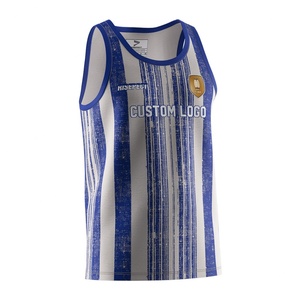 Maillot de rugby sans manches personnalisé à rayures pour homme, qualité supérieure, sublimation, style demi-maillot Fidji, idéal pour la gym et l'entraînement musculaire - Product Image 3