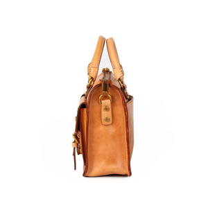 2024 Customized Vegetable <strong>Tanned</strong> Cowhide Leather Unisex Bag <strong>Handbag</strong> Manufacturer - Product Image 3
