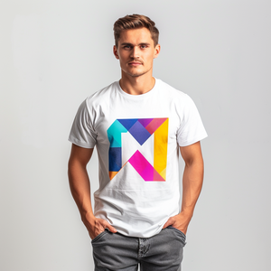 Camiseta de Alta Calidad 60% Algodón 40% Poliéster con Logotipo Personalizado Serigrafiado, Corte Regular, <span class=keywords><strong>Manga</strong></span> Corta, Tejido de Punto, Logotipo Gráfico, Camiseta para Hombre - Product Image 3