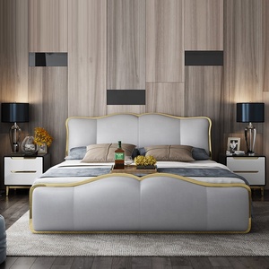 Giường ngủ cỡ King size kiểu hiện đại, thiết kế sang trọng bằng da, sản phẩm mới của Quảng Đông - Product Image 3