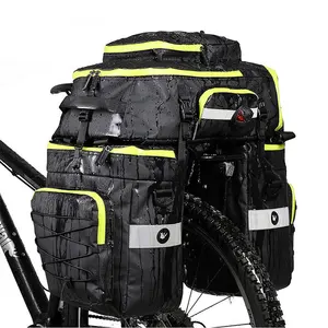 Sac d'étagère de vélo électrique 3 en 1, sac à dos étanche 100%, sacs de vélo de voyage