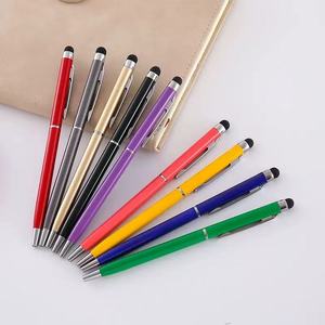 Bolígrafo Metálico Delgado 2 en 1 con Punta Táctil y Mecanismo Giratorio, Personalizado con Logotipo, para Publicidad y Promoción Empresarial - Product Image 6