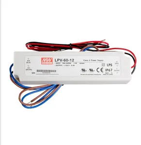 Meanwell AC DC Single Output LPV-60-24 Sealed Panel Mount smps 24vdc 24V 24 volts Power Supply