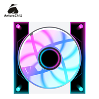 Kipas Casing AntarcChill Factory Direct 120mm Center Side Infinity Mirror Aliran Udara Tinggi Kebisingan Rendah PWM untuk PC