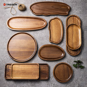 Palé de madera, bandejas de comida utilizadas en muchas ocasiones, platos de varias formas, decoración perfecta moderna, regalos de boda y vacaciones - Product Image 3